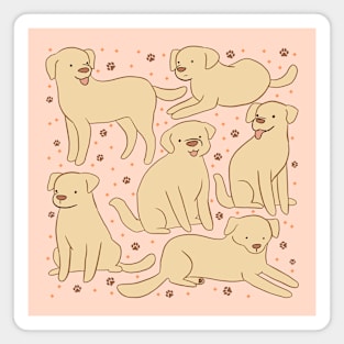 Cute labrador retriever illustration Magnet